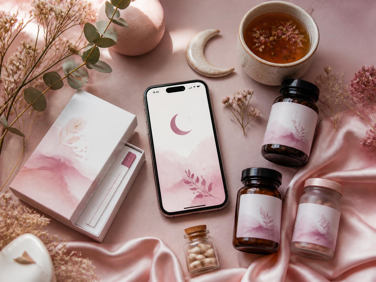 The Lunara fertility ecosystem: app, ovulation and pregnancy tests, supplements, and wellness essentials